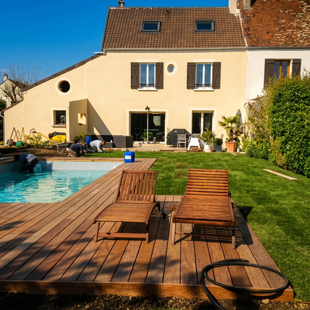 Réalisation Midey Paysage - Partenaire Serena pour piscine Waterair